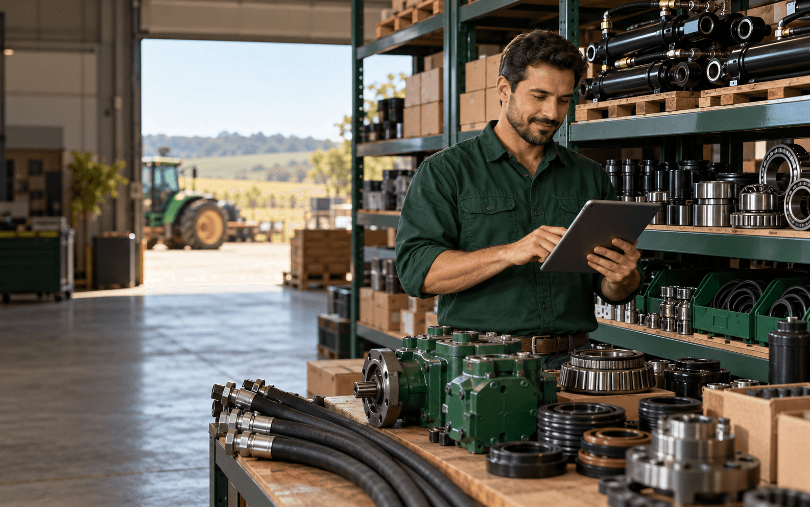 Empresa do setor agrícola administrando seu próprio catálogo